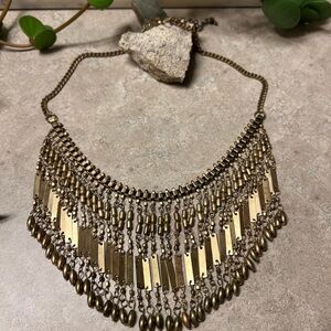 Elegant Gold Statement Necklace